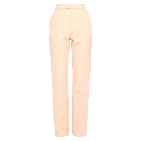 NEW BOTTEGA VENETA Orange Cream Neutral Straight Leg Pants Slacks dress pants - Picture 2 of 6
